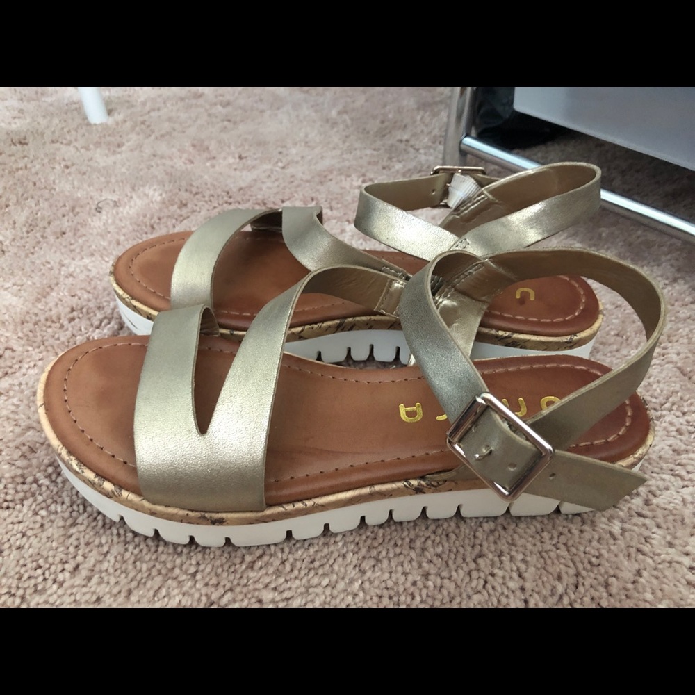 Gold sandals
